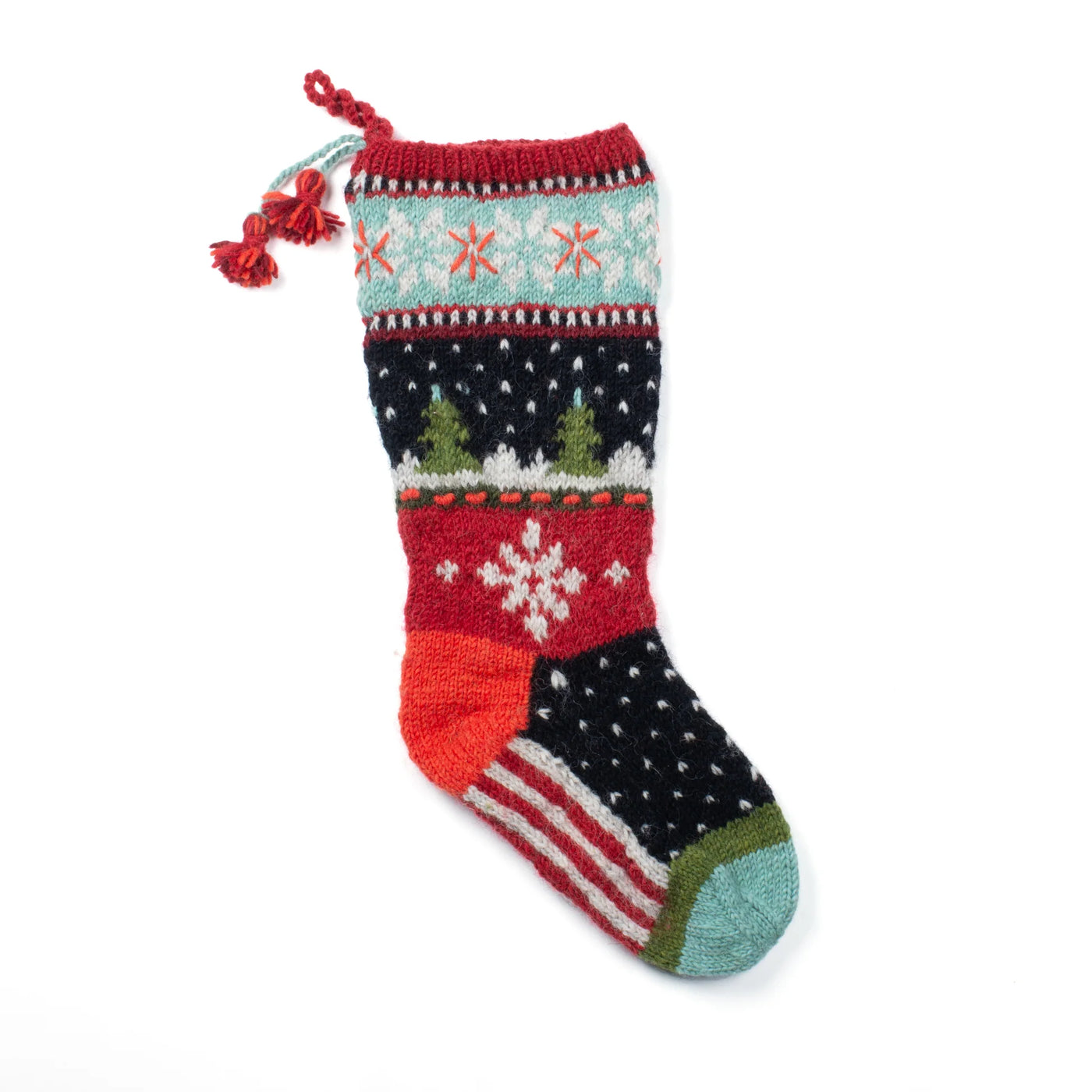 Noel | Wool Knit Holiday Stocking
