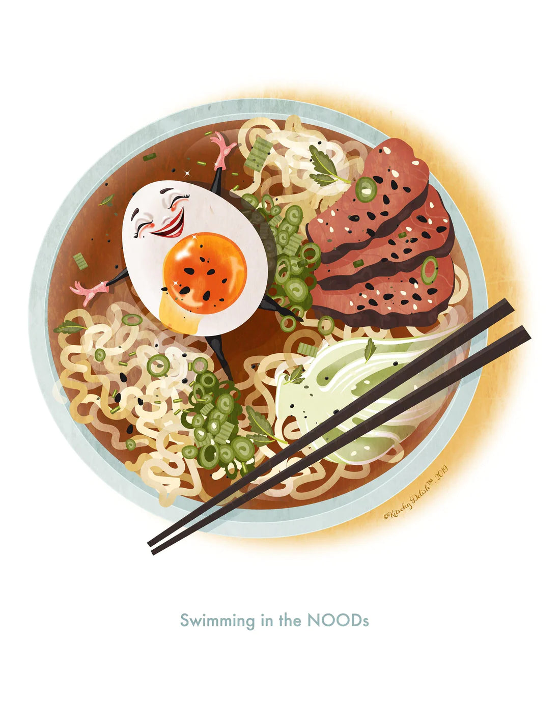 Swimming in the NOODs | 5x7 Print