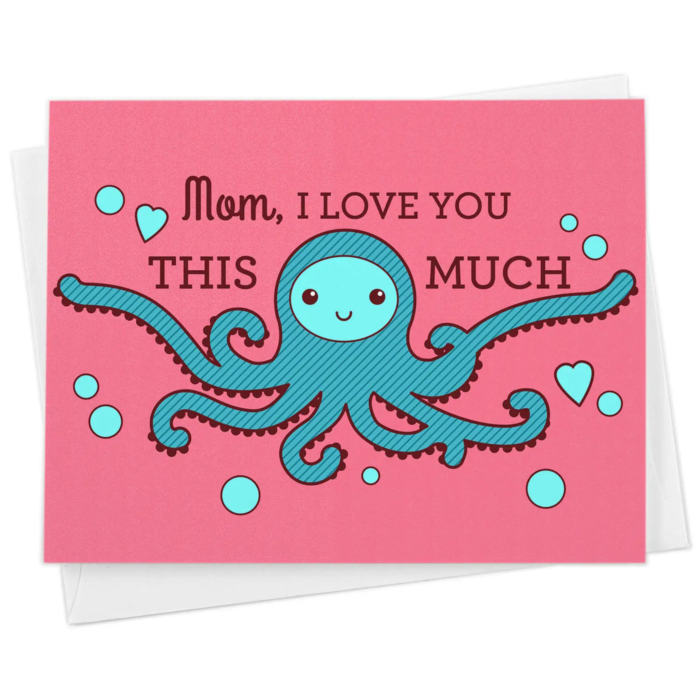 "Mom, I Love You This Much!" Octopus Hug | Mother's Day Card