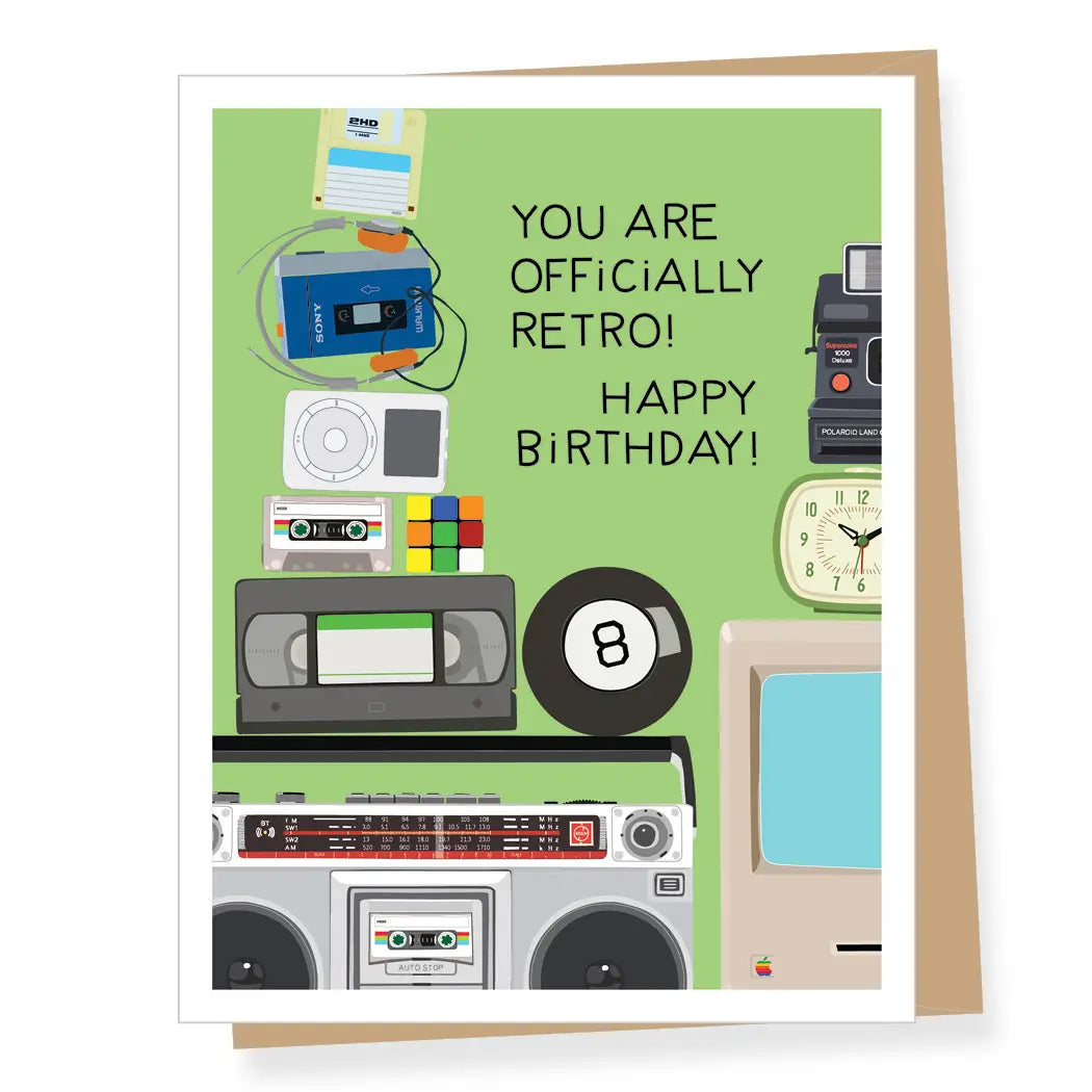 Officially Retro | Birthday Card – The Sock Monster