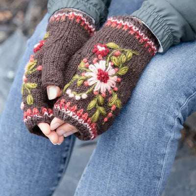 Olivia | Women's Wool Knit Hand Warmers