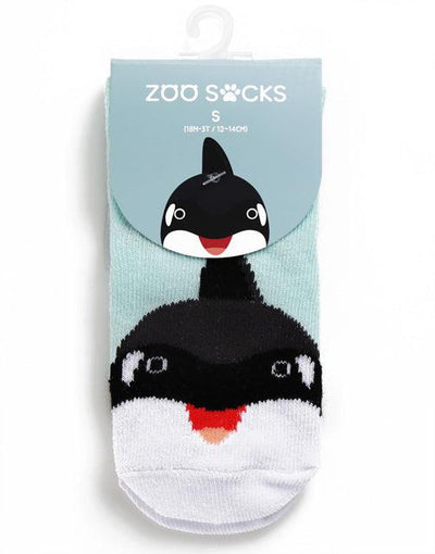 Orca Non-Skid Zoo Socks - Zoo Socks - The Sock Monster