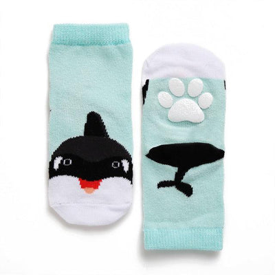 Orca Non-Skid Zoo Socks - Zoo Socks - The Sock Monster
