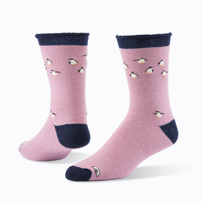 Organic Wool Socks - Snuggle Penguin - Maggie's Organics - The Sock Monster