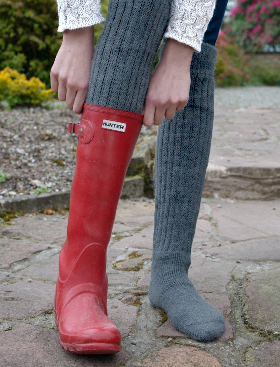 Second to None | Terry Lined Alpaca | Over-the-Knee Socks – The