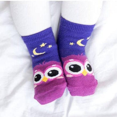 Owl Non-Skid Zoo Socks - Zoo Socks - The Sock Monster