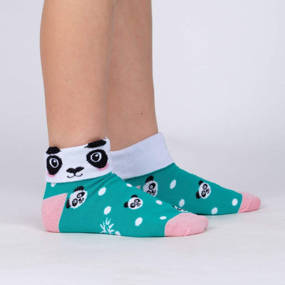 Panda Pair, Youth Turn Cuff - Sock It To Me - The Sock Monster