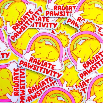 Radiate "Paws-itivity" | Vinyl Sticker