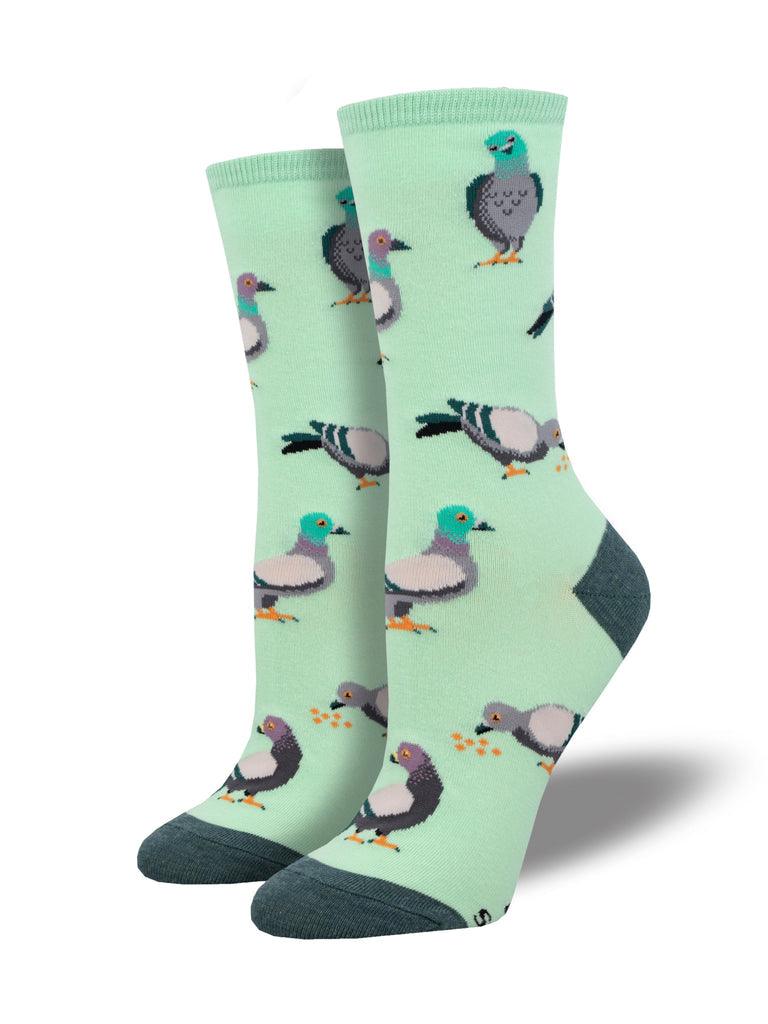 Pigeon, Women's Crew - Socksmith - The Sock Monster