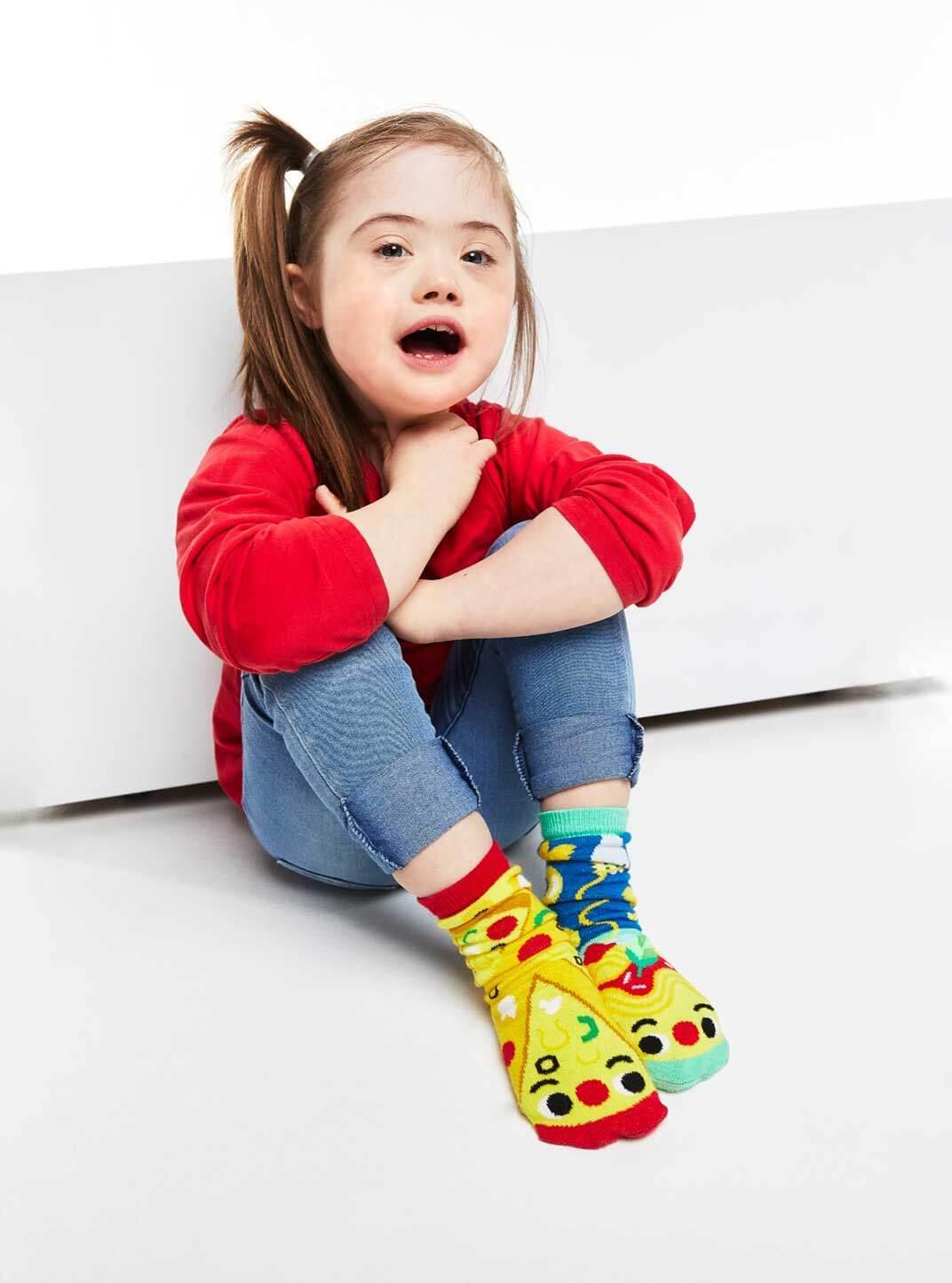 Pizza & Pasta | Kids Socks | Mismatched Cute Crazy Fun Socks - Pals Socks - The Sock Monster