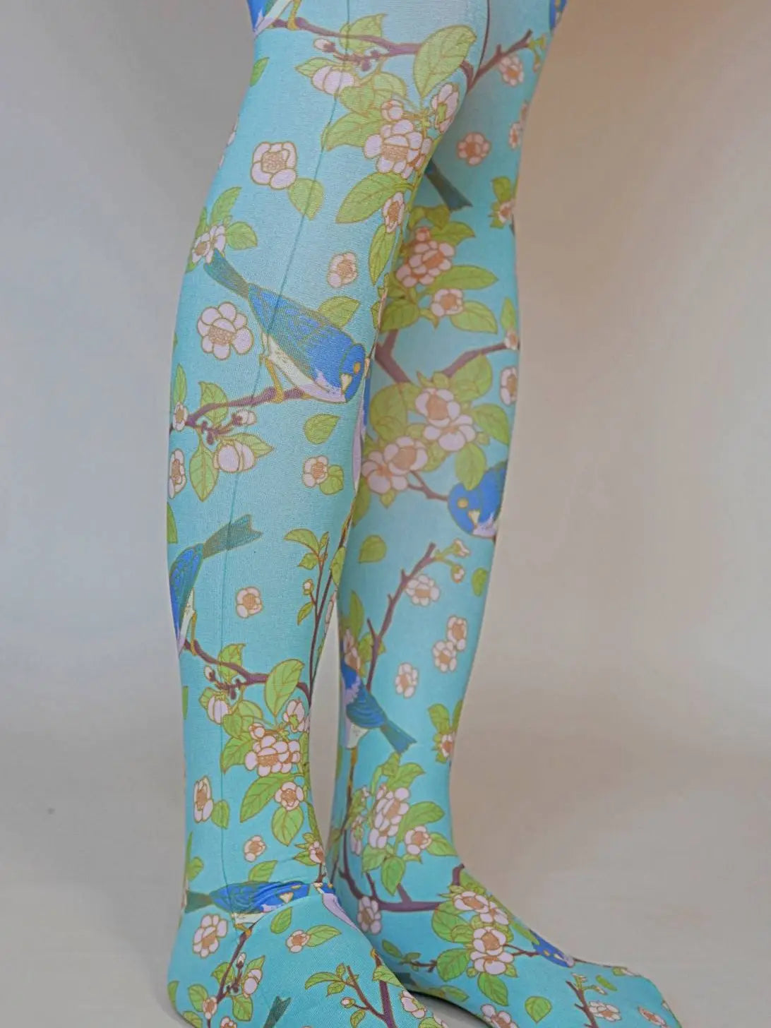 Plum and Bird | Printed Tights