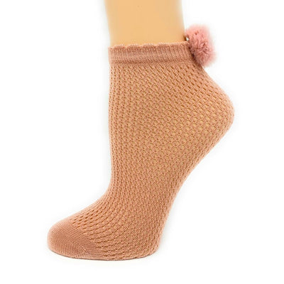 Pom Pom, Women's Ankle - Sock It Up - The Sock Monster