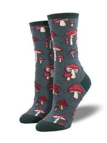 Pretty Fly For A Fungi, Women's Crew - Socksmith - The Sock Monster