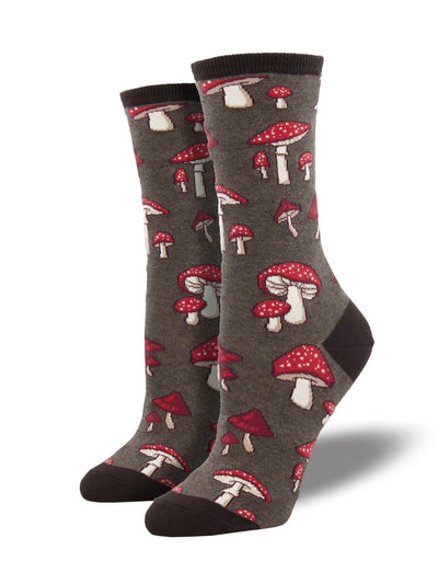 Pretty Fly For A Fungi, Women's Crew - Socksmith - The Sock Monster