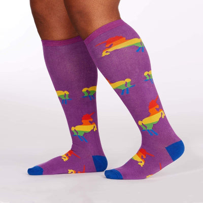 Pride and Fabulous, All Gender Stretch-It™ Wide Calf Knee-high - Sock It To Me - The Sock Monster