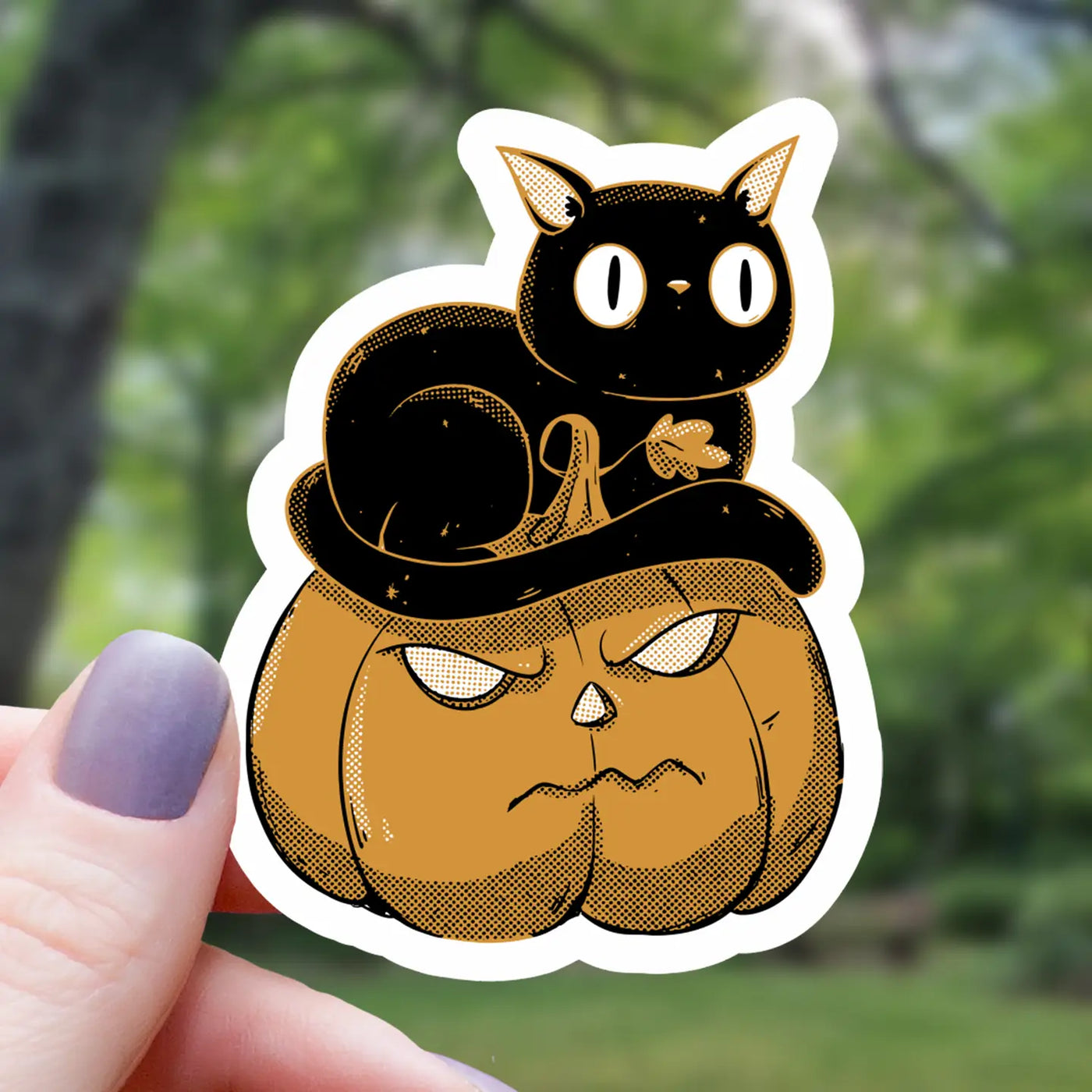 Pumpkin Cat | Vinyl Sticker