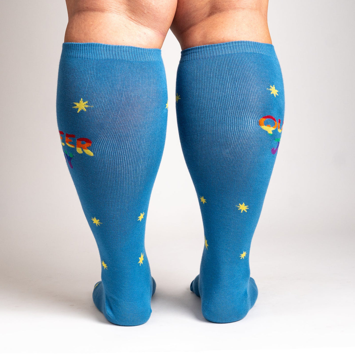 Queer Joy | All Gender Stretch-It™ Wide Calf Knee-high
