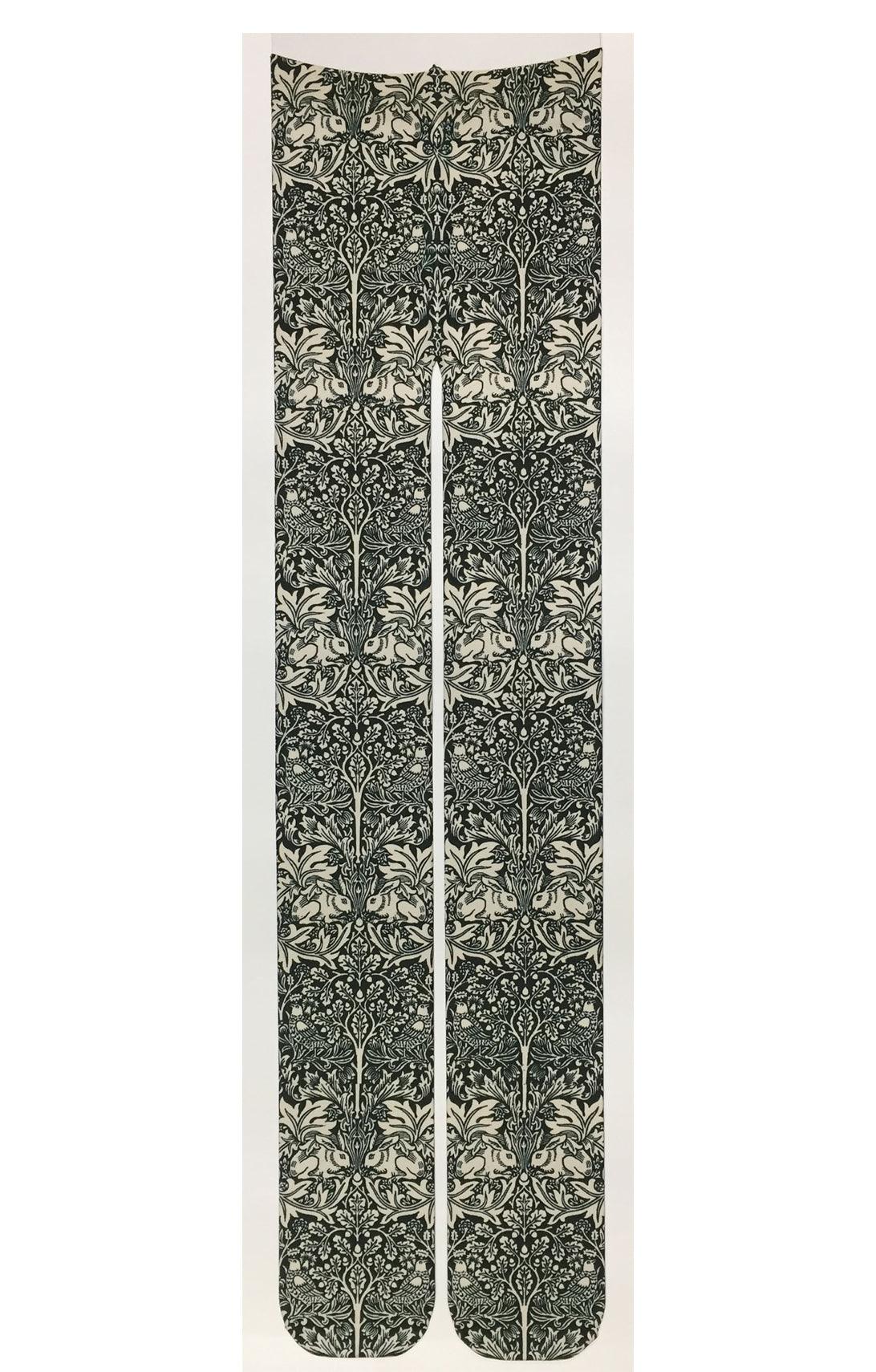 RABBIT BROTHERS by William Morris | Printed Tights - Tabbisocks - The Sock Monster