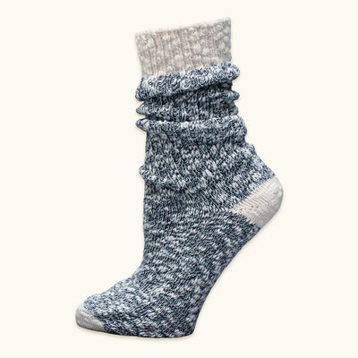 Ragg, Relaxed Fit, 88% Organic Cotton, Heathered Crew - Maggie's Organics - The Sock Monster