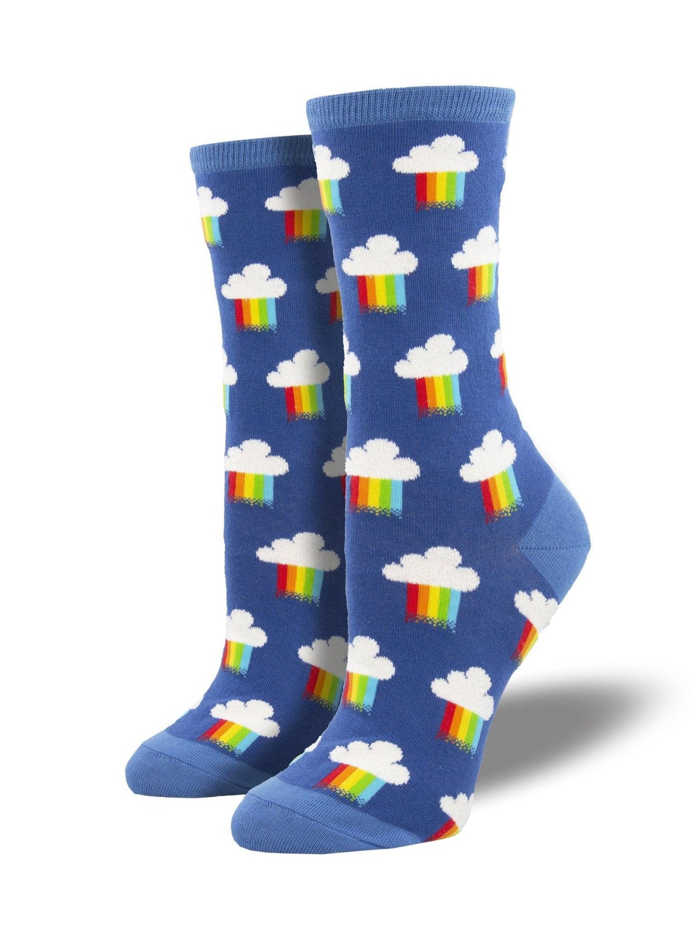 Rainbow Rain, Women's Crew - Socksmith - The Sock Monster