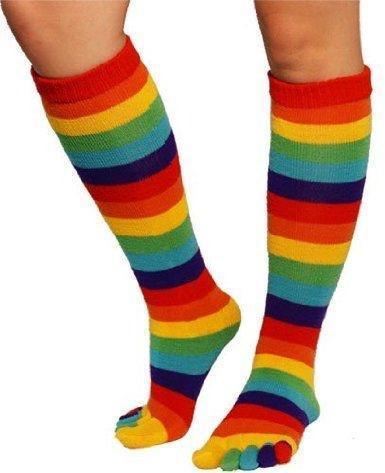Rainbow Toe Socks, Foot Traffic, Unisex Toe Sock - Foot Traffic - The Sock Monster