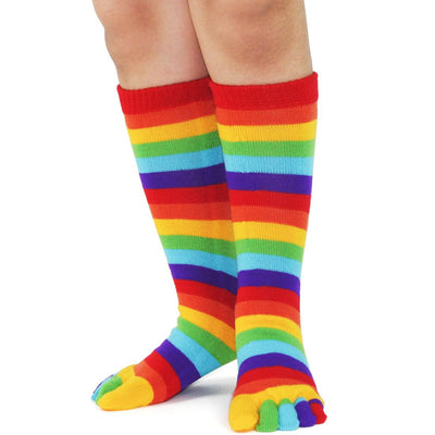 Rainbow Toe Socks, Kid's Crew - Foot Traffic - The Sock Monster