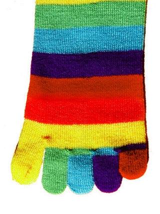 Rainbow Toe Socks, Kid's Crew - Foot Traffic - The Sock Monster