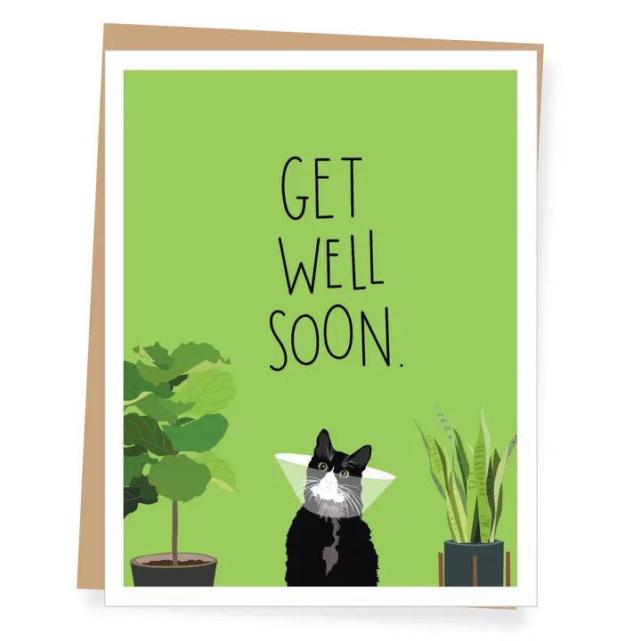 Recuperating Cat | Get Well Soon Card