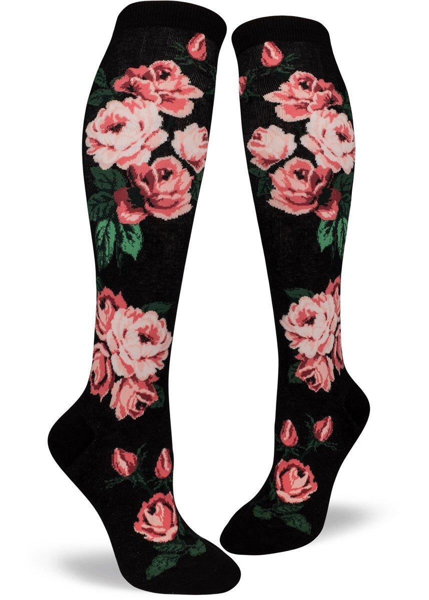 Romantic Rose, Women's Knee-high - ModSock - The Sock Monster