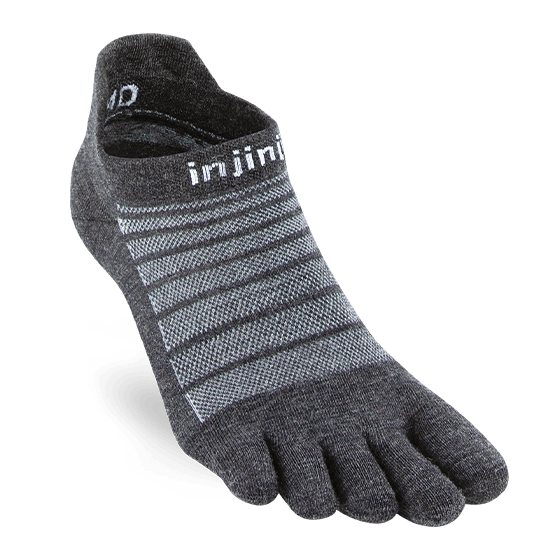 Run Lightweight No-Show Wool - Injinji - The Sock Monster