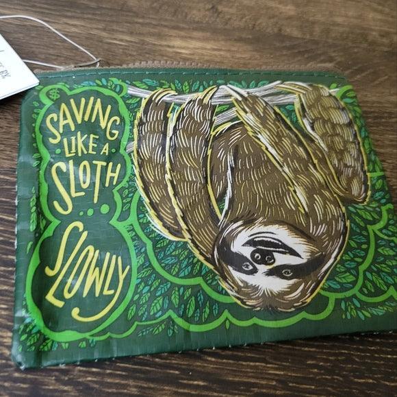 Saving Like A Sloth, Zipper Wallet - Primitives By Kathy - The Sock Monster