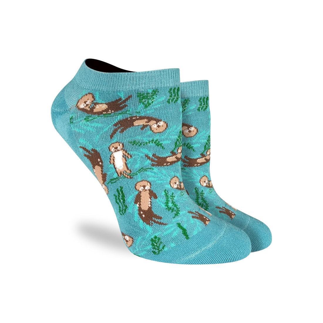 Sea Otters, Medium (5-9 Women's) Ankle - Good Luck Sock - The Sock Monster