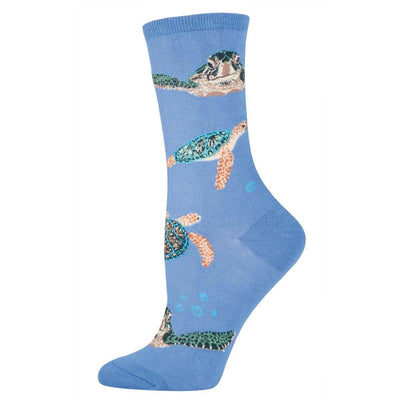 Sea Turtles, Women's Crew - Socksmith - The Sock Monster
