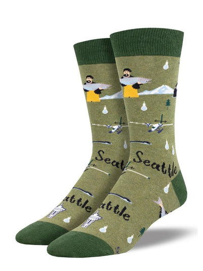 SEATTLE, Men's Crew - Socksmith - The Sock Monster