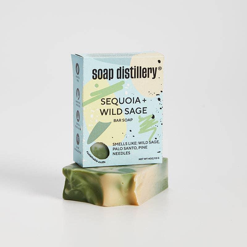 Sequoia + Wild Sage Soap Bar - Soap Distillery - The Sock Monster