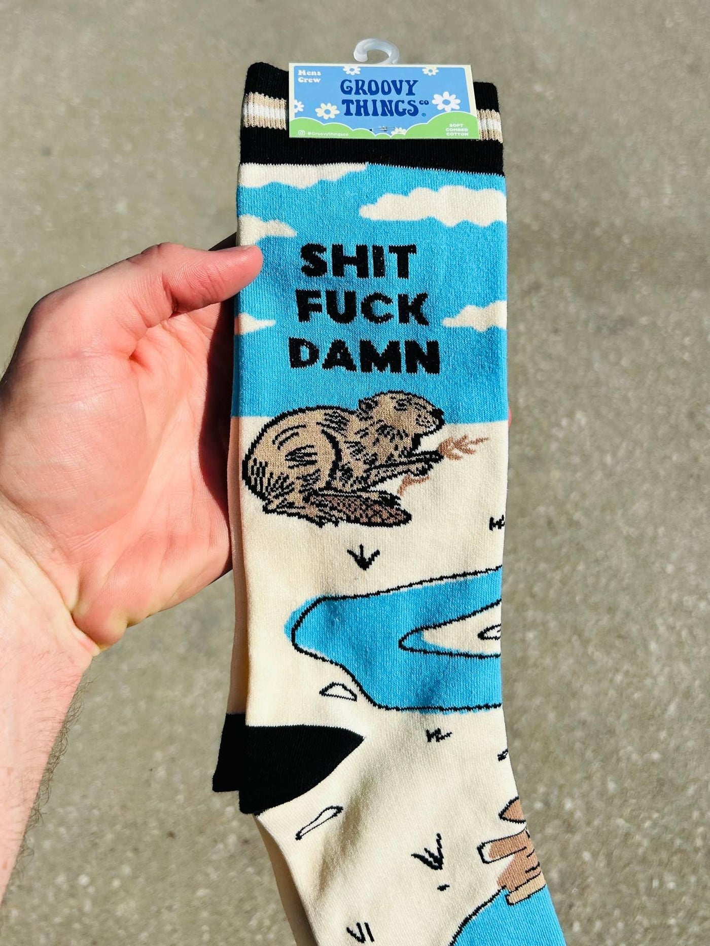 Shit Fuck Damn, Crew - Groovy Things - The Sock Monster