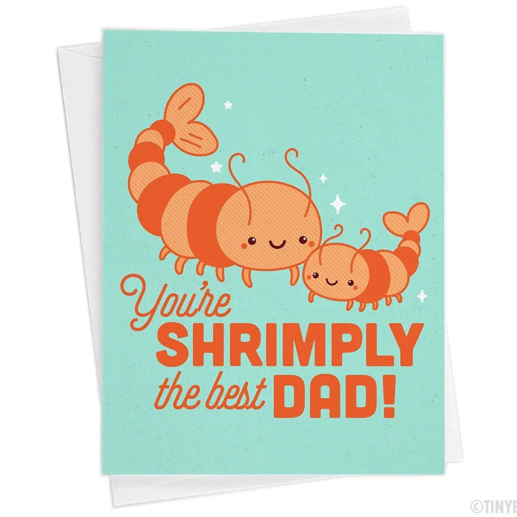 "You're Shrimply the Best Dad!" | Father's Day Card