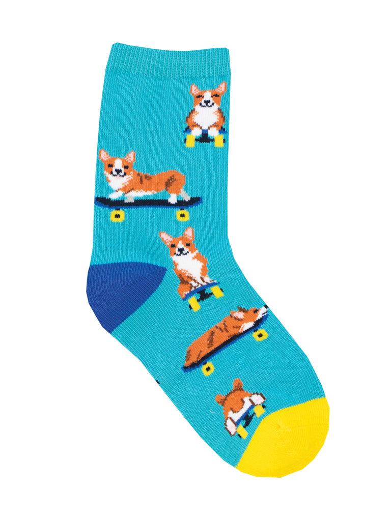 Skater Corgi, Youth Crew - Socksmith - The Sock Monster