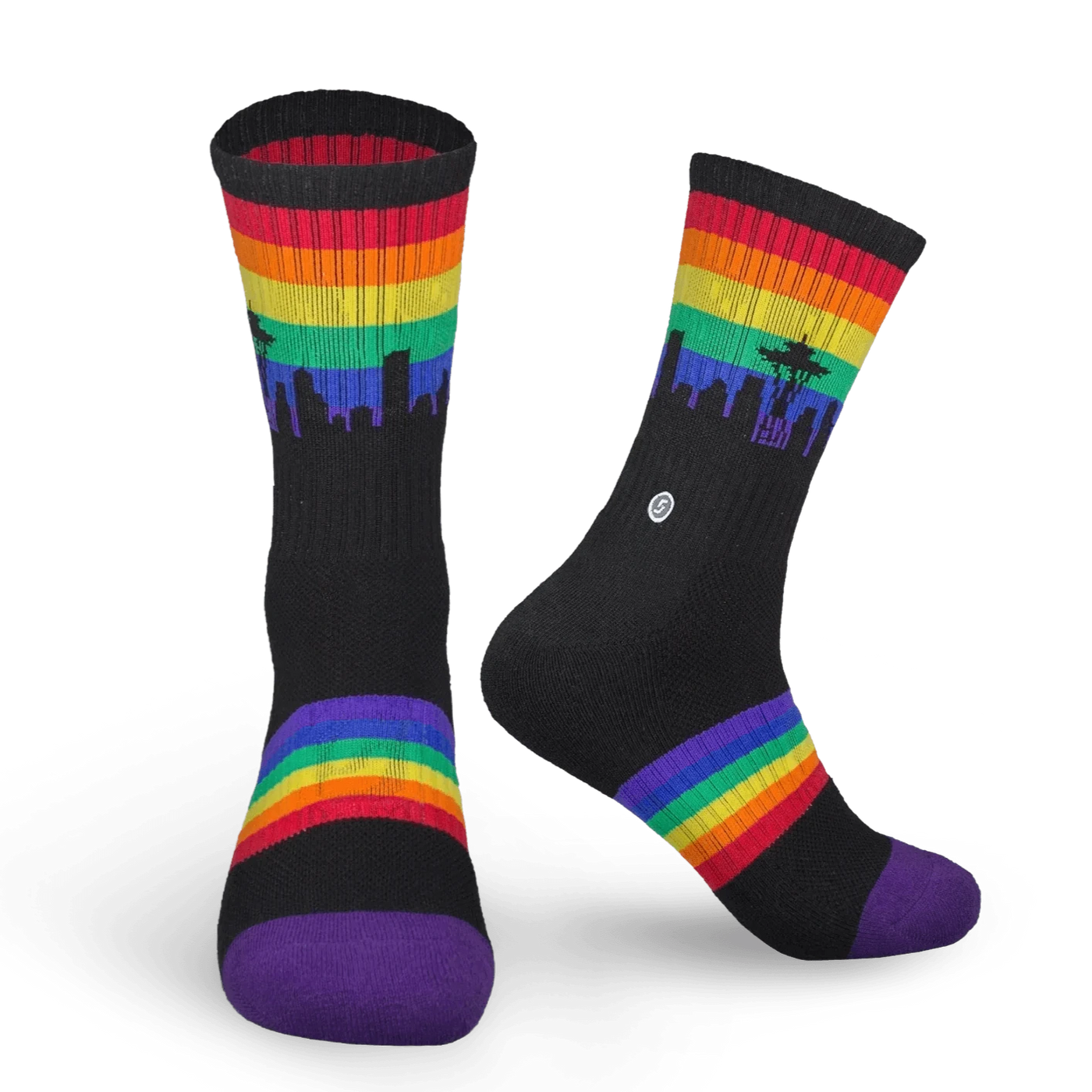SkyLine Seattle Pride Socks - Skyline Socks - The Sock Monster