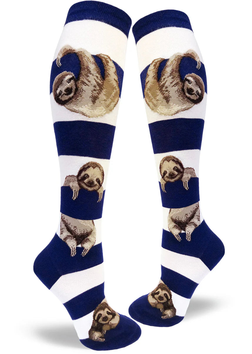 Sloth Stripe | Women's Knee-high