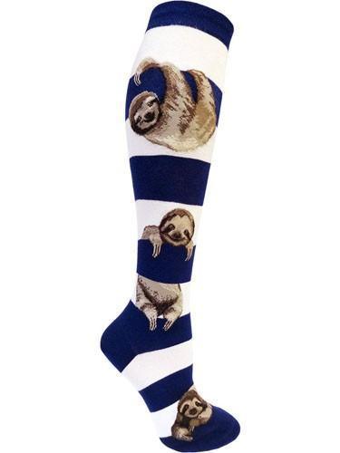 Sloth Stripe, Women's Knee-high - ModSock - The Sock Monster