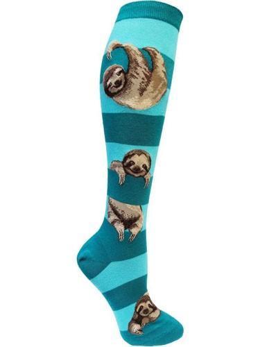 Sloth Stripe, Women's Knee-high - ModSock - The Sock Monster