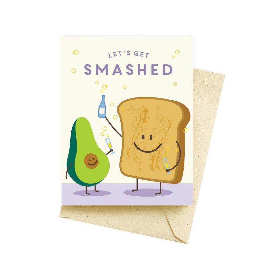 Smashed Birthday Card - Seltzer - The Sock Monster