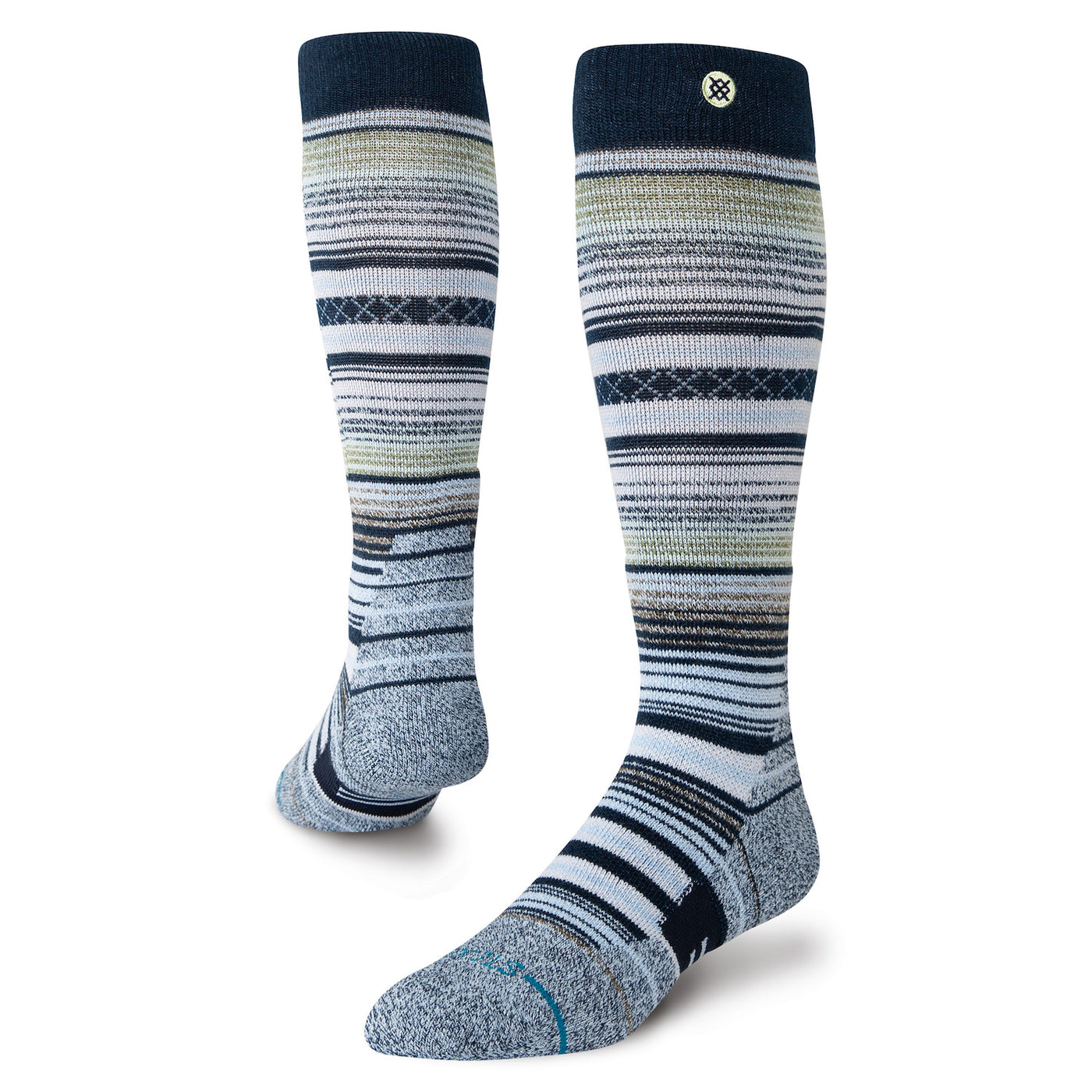 Curren | Merino Blend | All Gender Over-the-Calf Snow Socks