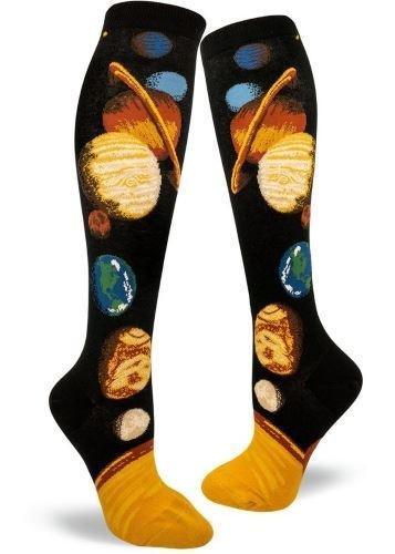 Solar System, Women's Knee-high - ModSock - The Sock Monster