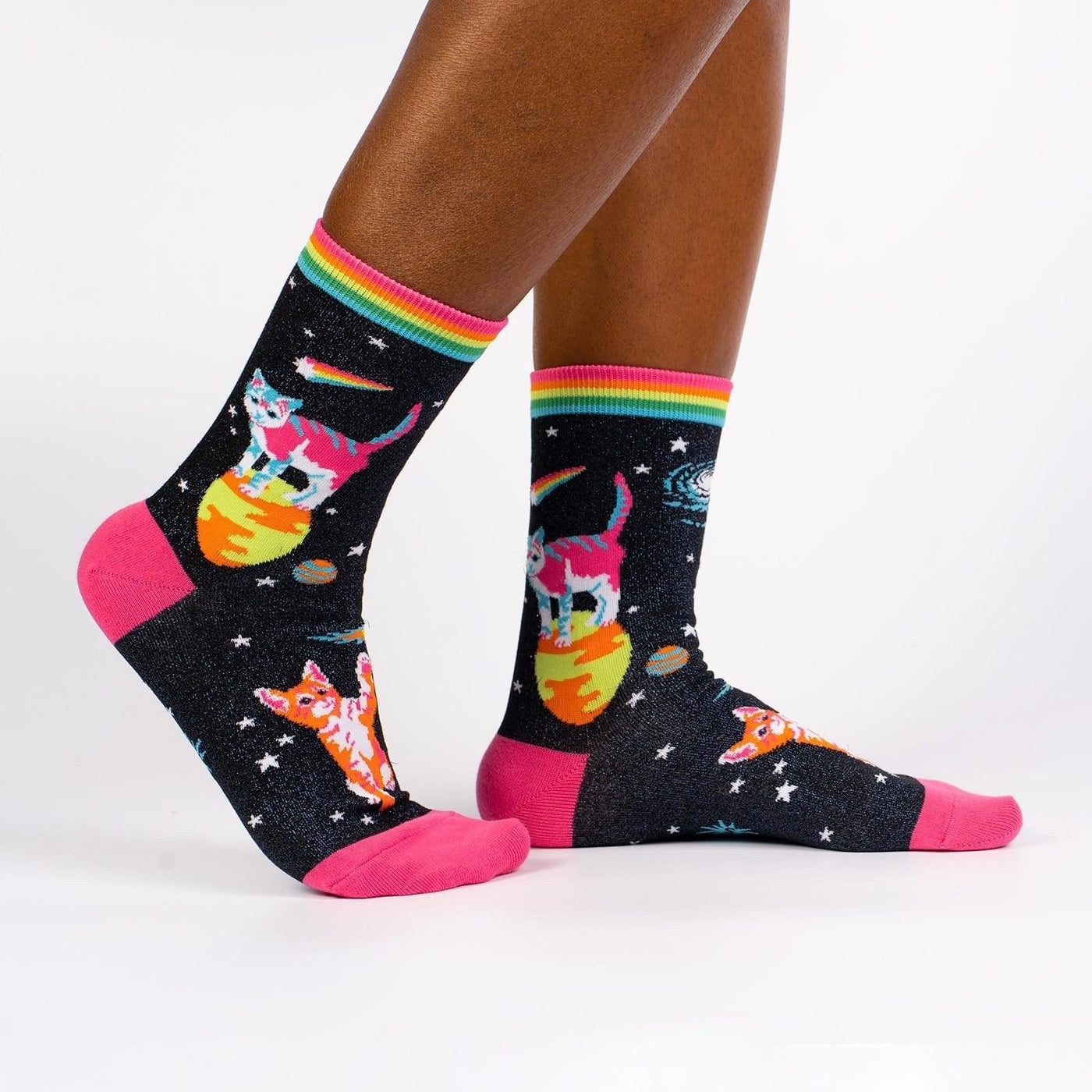 Space Cats, Women's Crew - Sock It To Me - The Sock Monster