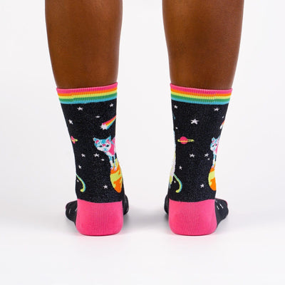 Space Cats, Women's Crew - Sock It To Me - The Sock Monster