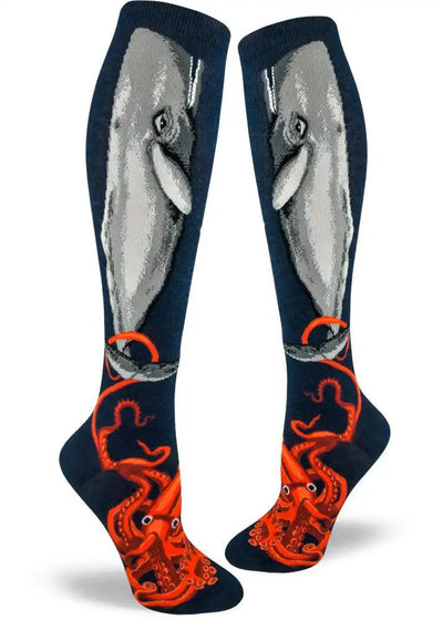 Squid & Whale, Women's Knee-high - ModSock - The Sock Monster