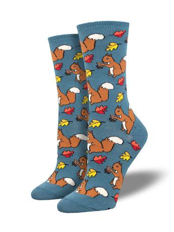 SQUIRREL THEM AWAY, Women's Crew - Socksmith - The Sock Monster