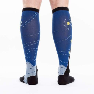 Starry Night, All Gender Stretch-It™ Wide Calf Knee-high - Sock It To Me - The Sock Monster